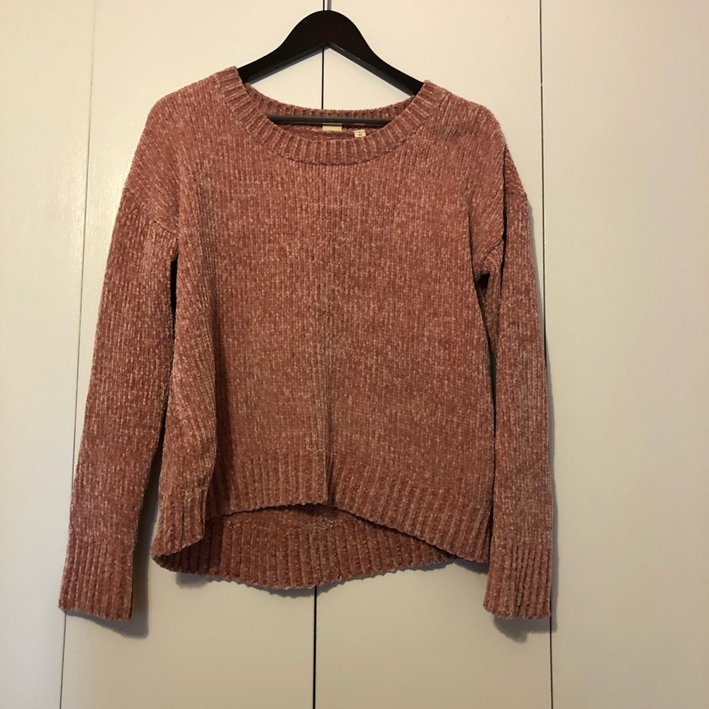 Gap Chenille Pink Soft Crew Neck Sweater